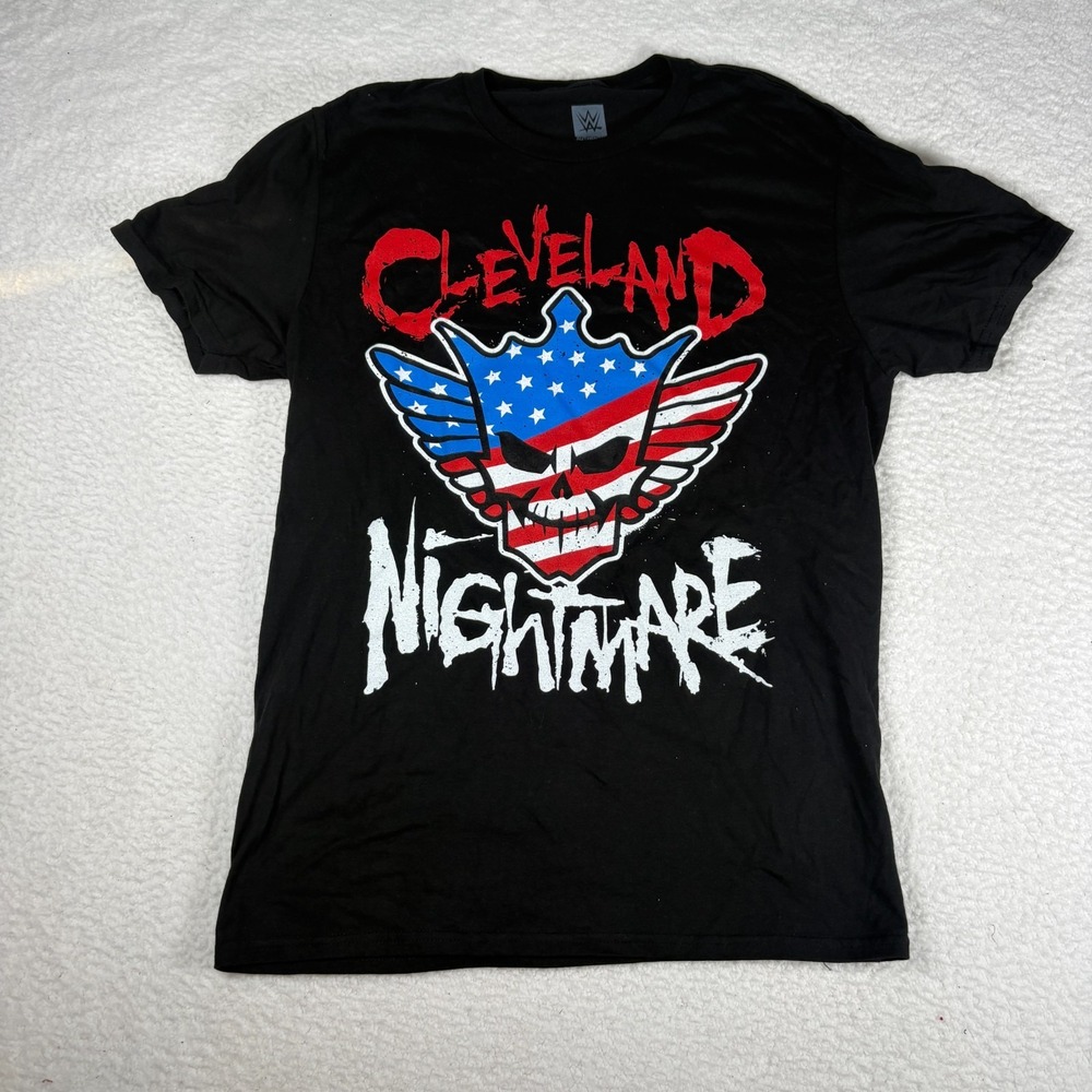 WWE Authentic Large Cleveland Nightmare Black T-Shirt